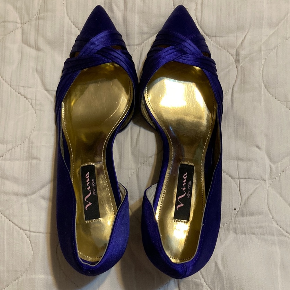 Purple Nina heels